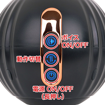 ３ボタンながら操作は単純。基本的には真ん中のボタンで回転ピストンのアクションパターンを選ぶだけです。ボイスはもう…ホントねぇ。