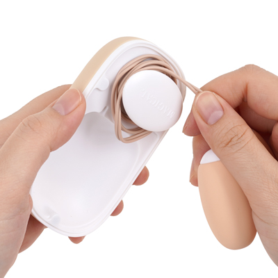 使用後はコードをくるくる巻いて保管しましょう。