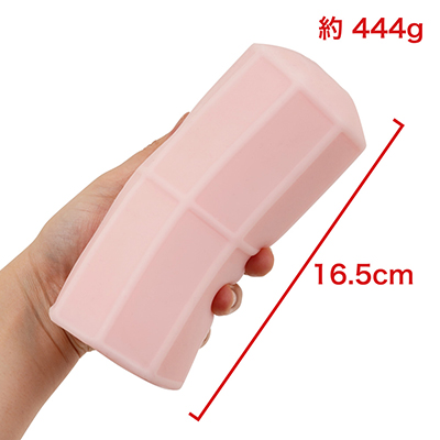 ホッパ製のオナホでよく見かける外観。寸法・重量・素材ともに２種共通で、かなりオイリーな質感です。　※数値はＮＬＳ実測値
