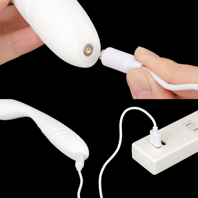 充電はマグネット式USB充電仕様。充電時間は約120分、連続稼働時間は約60分です。充電中はライトが点滅し、充電が完了するとライトが点灯します。　※充電中は使用できません。