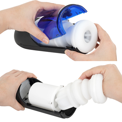 標準インナーホール「PISTRO VCM INNERHOLE」を搭載。インナーホールは取り外しが可能です。本体を指で左右から押しながら、クリアカバーを外してください。インナーホールは引き抜くだけで簡単に外せます。
