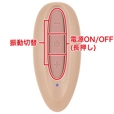 リモコンはボタン式でスムーズに調整可能。電源ONでランプが点灯します。