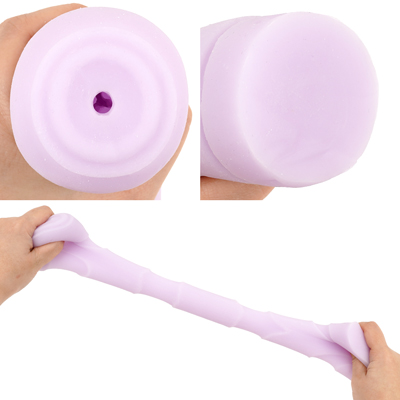 【スタンダード(小型)】柔軟に伸びることで、チンコをしっかり咥え込んで優しくぴったり密着します。構造は非貫通式。