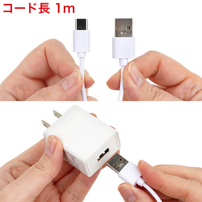 ソケットはＡ⇔Ｃタイプになっていて、QuickCharge規格急速充電に対応しています。
