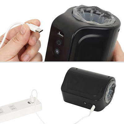 USB-C端子なので手持ちの充電ケーブルも使えます。フル充電までは約３時間、連続稼働は約80分。まずまずの性能でしょう。