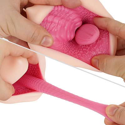 上アゴのデコボコした突起加工や細かい粒の広がった口腔壁が新鮮。舌パーツは猫舌みたいにザラザラしており、可動域は狭めです。