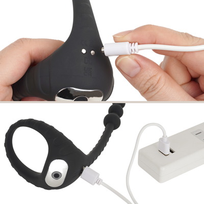 充電はマグネット式USB充電仕様。充電時間は約60分、連続稼働時間は約50分です。充電中はライトが点滅し、充電が完了するとライトが点灯します。