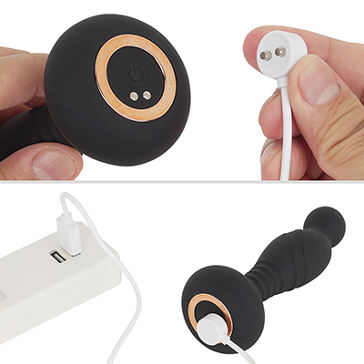 充電は付属のマグネット接続ケーブルを使用。フル充電までは約２時間、連続稼働は約60分です。バッテリー性能は標準レベルですね。