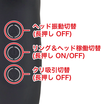 バイブ振動10種類に吸引ローター10種類、ギミックパターンが５種類で、脅威の全500バリエーションで楽しめます。