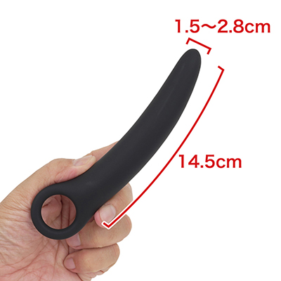 【Ｌ】商品名の通り、獣の角にも見えますね。挿入しやすくストロークも快適ですが、そのぶん摩擦による快感値は低め。　※数値はＮＬＳ実測値