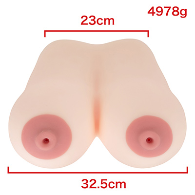 やたらと乳輪が目立つ、大迫力のおっぱいです。重量級なのは確かですが、表記と実測値の差が気になりました。　※数値はＮＬＳ実測値