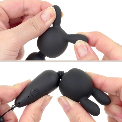 360度曲げられるフレキシブルネック。ヘッド部はスベスベで肌触りのいいシリコン素材です。