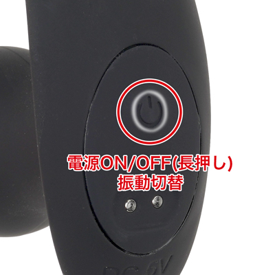 10種類の振動パターンを搭載。本体での操作も可能です。