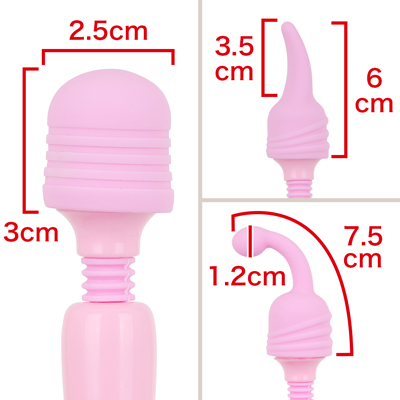 ３種のヘッドパーツがセットになっています。　※数値はＮＬＳ実測値