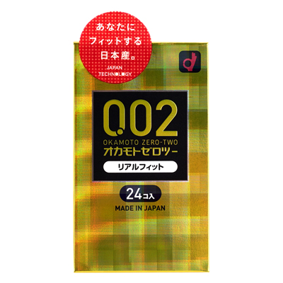 オカモト002（ゼロツー）　リアルフィット　24個入