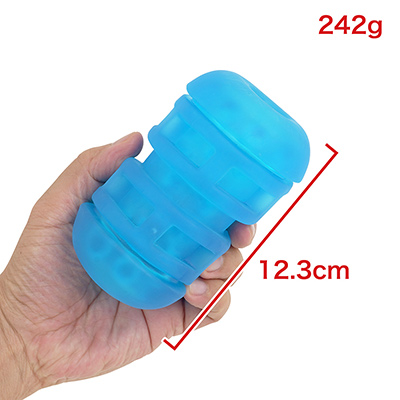 こちらは付属のTPE製オナホール。ニオイやベタ付きは軽微で、モチモチ感と弾力を兼ね備えた、良質な素材感です。　※数値はＮＬＳ実測値