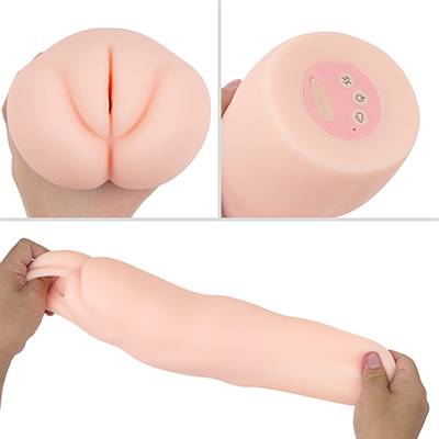 ぷっくりした可愛い造型のすじまんです。底部には操作パネルがある非貫通式。やや硬めながらニオイや油分の少ない素材感もグレイト。
