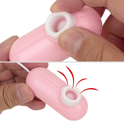 吸引ユニットはトクトク空気が脈動する標準的な仕様です。ノズルには樹脂加工が施されているので、敏感な部位へのタッチもやさしい感触。