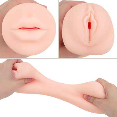 普段使いにちょうどいいむにゅっと肉厚素材の貫通式。
