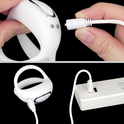 充電はマグネット式USB充電仕様。充電時間は約60分、最大連続稼働時間は約50分です。充電中はボタンが点滅し、満タンになると点灯します。