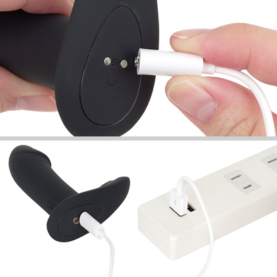 充電はマグネット式USB充電仕様。充電時間は約120分、最大連続稼働時間は約50～80分です。充電中はボタンが点滅し、満タンになると点灯します。