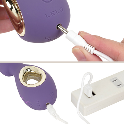 充電はUSB充電式。充電時間は約２時間、最大連続稼働時間は約２時間です。充電中はランプが点滅し、充電が完了するとランプが点灯します。