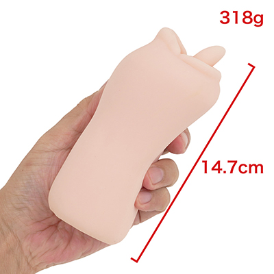 今や小さめにも思えますが、扱いやすいサイズ感です。フェラ型なので肉厚さは重要じゃありませんし、価格との兼ね合いを考えると、これくらいがベストでしょう。　※数値はＮＬＳ実測値