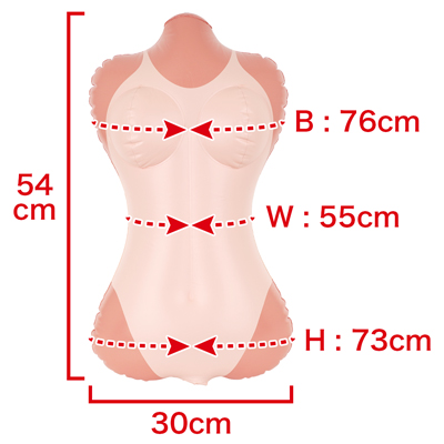 小さめな女の子の体をイメージしたボディタイプ。　※数値はＮＬＳ実測値　