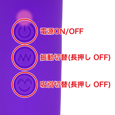 ４種類の吸引と12種類の振動パターンを搭載。