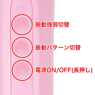 12種類の振動パターンと３段階の速度強弱を搭載。