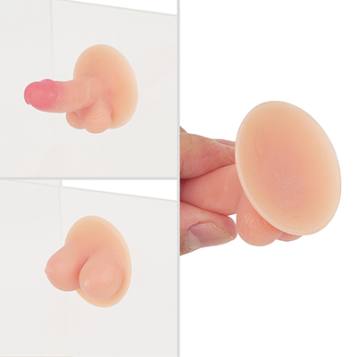 どちらもボディサイズ以上の大きな吸盤を備えます。が、吸着性能はやや残念で、貼り付けてもしばらくするとポロッと落ちてきました。