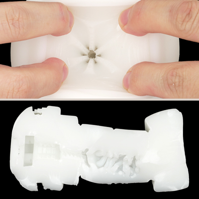 【Soft Ring】　自由奔放なゾリヒダがゆるふわと優しく刺激。全体を優しく包み込むゆるふわソフトホールです。