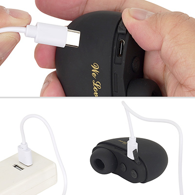充電端子はUSB-Cを採用。ケーブルも付属します。フル充電までは約２時間、連続稼働は約60分というスペックも、まずまず優秀。