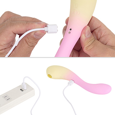 バッテリー性能は、フル充電まで約２時間、連続稼働は約60分です。同梱されるマグネット接続の専用ケーブルをご利用ください。