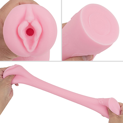 挿入口の造型は、やけにぷっくりした女性器です。バンジータッチの卓越した素材感は、快適性・硬度バランスの両面で評価できます。