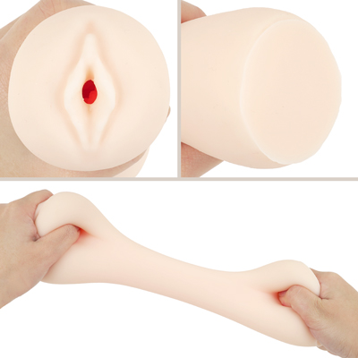 【天使もえ】　構造は非貫通式。しっとりスベスベ滑らかで素肌感のある弾力素材です。