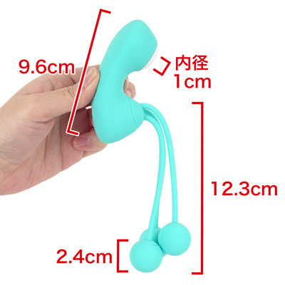 振動吸引＋ローター振動の同時使用、また、片側だけの使用が選べるセパレートタイプです。　※数値はＮＬＳ実測値