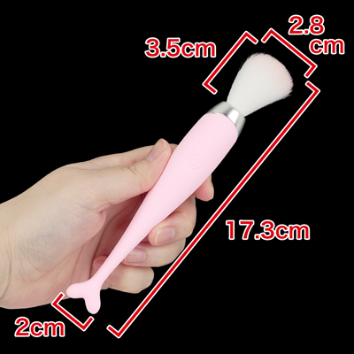 やわらかブラシとフィッシュテールのＷヘッドタイプ。　※数値はＮＬＳ実測値