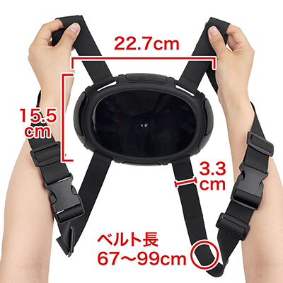 オーバル型の大きなプレートに、２対のベルトが通っています。非常にシンプルな構成なのも美点です。　※数値はＮＬＳ実測値