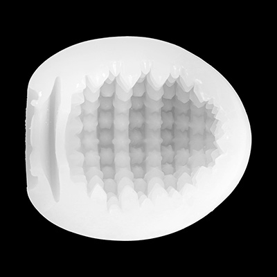 【スターリー】段差が出るように並んだベースゲルに、星型突起を敷き詰めたツブツブ系。疑似ヒダのような摩擦感が見え隠れします。