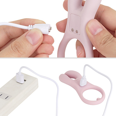 付属のマグネットケーブルを接続して充電します。フル充電までは約50分、連続稼働は約30分。バッテリーがかなり小型なんでしょうね…。