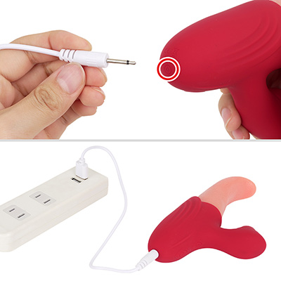 付属の充電コードは本体底部に接続します。フル充電までは約２時間、連続稼働は約60分というスペック。価格を考えれば十分ですね。