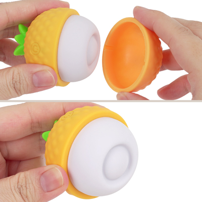 サラサラと肌触りの良い高品質シリコン素材を使用。皮（蓋）つきなので衛生的に保管できます。