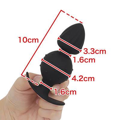 【Ｓ】一見すると小振りですが、最大径は４cm越え…。事前によーくほぐして、穴を柔軟にしてから挑みましょう。　※数値はＮＬＳ実測値