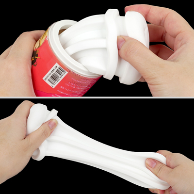 程よい弾力でしっかりと馴染む高品質素材。不快なニオイ・ベタつきはありません。使用後はカップから取り出して洗浄することで、繰り返しご使用いただけます。