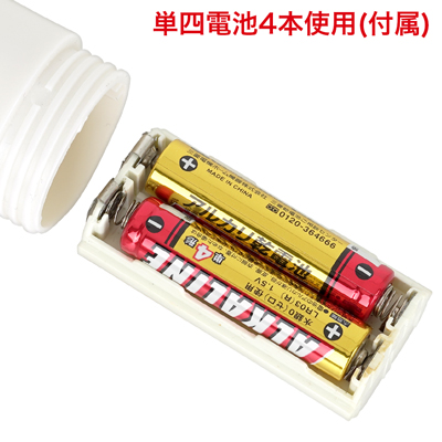 動作確認用の電池が付属しています。