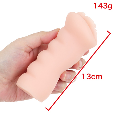 凹凸のあるフォルムで握りやすく、取り回しやすいサイズ感です。　※数値はＮＬＳ実測値