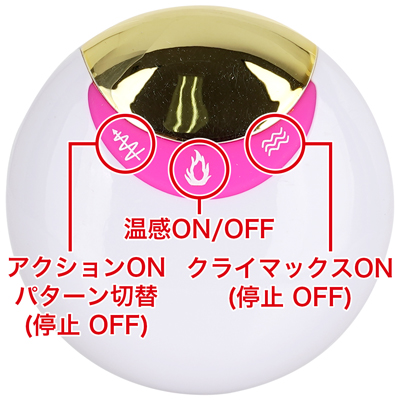 リモコンは本体の電源をONにし、本体を待機状態にしてからリモコン操作が可能です。「クライマックスキー」を押すとアクションが加速し、一気に絶頂へと導きます。