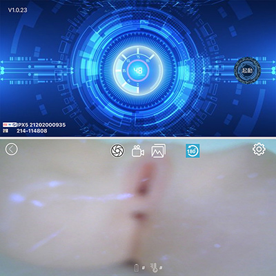 こちらは専用アプリの画面。スマホとカメラは前作同様、Wｉ-Fｉ接続です。接写専用の単焦点レンズのため、汎用性は今一歩。