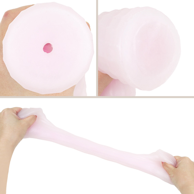 外側はぷるっと柔らかく、名器のような包容力でやさしく誘い込む非貫通式。